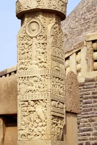 Details of South west pillar of south gateway of stupa 1