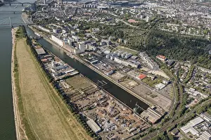 The Deutz harbour is a Cologne harbour on the right bank of the Rhine with commercial use