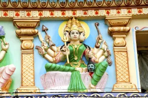 Devi kali mata statue on yamai mandir temple at aundh