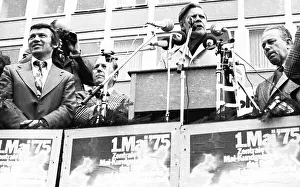 The DGB central event on 1 May 1975 with the Federal Chancellor in Gelsenkirchen