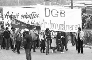 The DGB's call in 1982 against unemployment and social cuts was followed by about 50