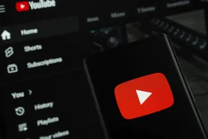 Dhaka, Bangladesh- 10 July 2025: Youtube logo is displayed on a smartphone screen
