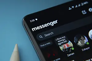 Dhaka, Bangladesh - 17 March 2025: The app of the messenger is displayed on a smartphone screen