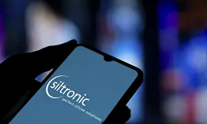 Dhaka, Bangladesh- Siltronic AG logo is displayed on smartphone