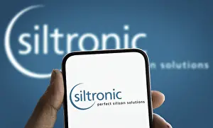 Dhaka, Bangladesh- Siltronic AG logo is displayed on smartphone