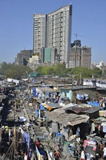 Dhobi Ghat, a central laundromat
