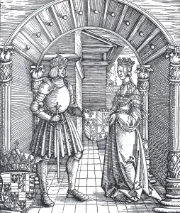 Die Verlobung von Maximilian mit Maria von Burgund