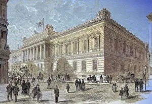 Digitally restored, The building of the Reichsbank in Berlin