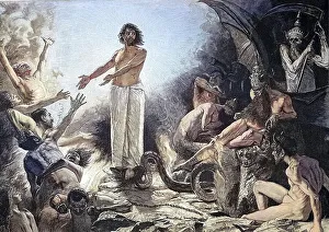 Digitally restored, Christ in hell