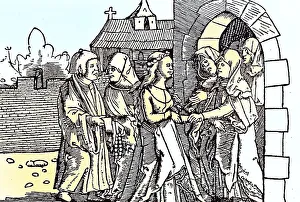 Digitally restored, The daughter enters into the monastery