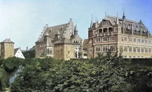 Digitally restored, Der Bau des Germanisches Museum in Nuernberg