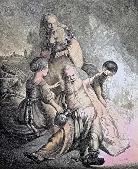 Digitally restored, The drunken Loth