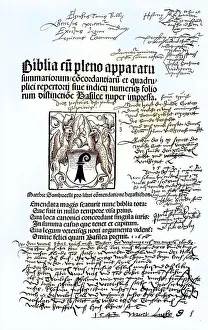 Digitally restored, Facsimile of the title of Luthers Handbible