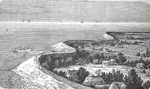 Diked marshland on the East Frisian coast