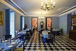 Dining room in the Santa Isabel Hotel in Havana