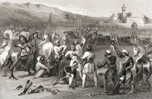 The disarming of cavalry of soldiers by the British units at Berhampur
