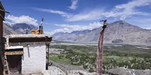 Category Buddhism Prints: Diskit Monastery, near Hunder, Nubra Valley