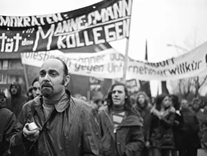 The dismissal of workers at the Mannesmann factory after a spontaneous strike not led by the union provoked protests by
