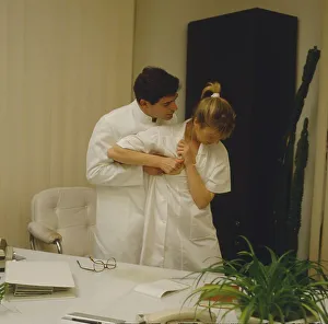 Dispute in the doctor's office Office scene