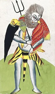 A distraught Shiva, one of the main Hindu gods