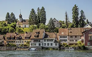 The district of Stein am Rhein? In front of Brugg? located on the left bank of the Rhine!