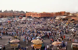 Djemaa el Fna Square, Marrakech, Morocco, Africa