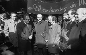 DKP functionaries received a delegation of the Central Committee of the SED on 18 March 1976 on the platform of