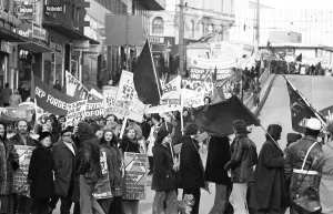 DKP supporters and functionaries demonstrated for a price freeze of communal and general prices on 18