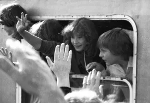 The DKP's own children's organisation Junge Pioniere sends children to the GDR for recreation
