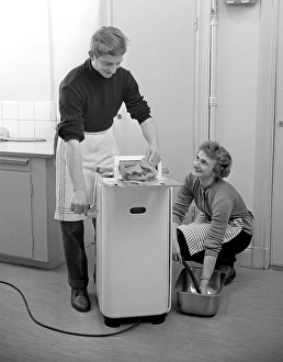 Doing the laundry in the 1950s