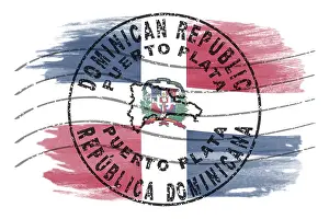 Dominican Republic Puerto Plata Round Seal Map Design