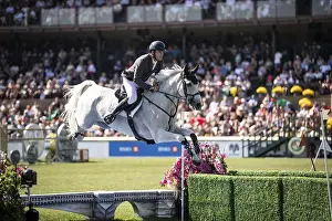 Category Historic EN Prints: Donald Whitaker of Great Britain and riding Millfield Colette compete in the first round of the 1