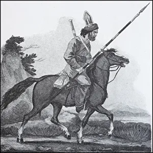 A Donian Cossack on Horseback, with a Lance