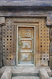 Door of Bhutnath temple, Badami fort