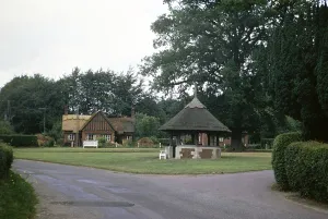 Dorfanger, Woodbastwick, Norfolk, England, UK, Juli 1970