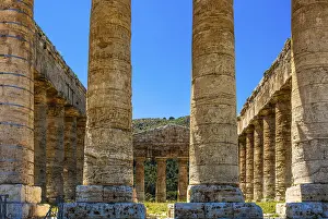 Doric temple from 430 BC, ruins of the city of Segesta founded by the Elymians
