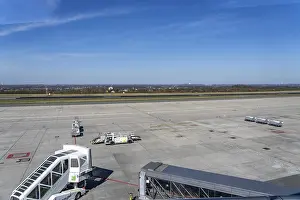 Category Historic EN Prints: Dortmund Airport, DTM, apron, in front of the terminal
