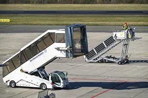 Category Historic EN Prints: Dortmund Airport, DTM, apron, in front of the terminal