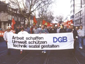 Dortmund. DGB demonstration against unemployment on 20