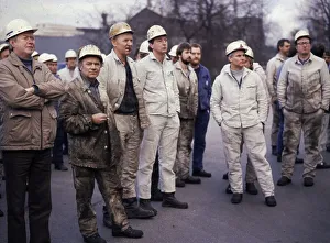 Dortmund. IG Metall warning strike on 20. 1. 1988