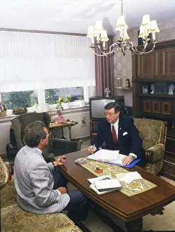 Dortmund Insurance representative of the Allianz insurance company at the house visit on 14 5 1987