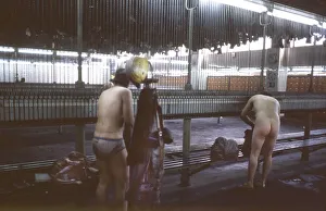 Dortmund. Shift change at a Dortmund colliery in 1988