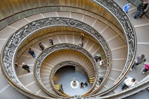 Double-helix of the spiral staircase in the Vatican Museums
