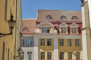 Downtown architecture of old town city of Tallinn in Estonia