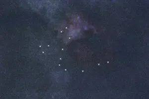 Draco star constellation, Night sky