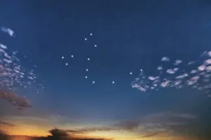 Draco star constellation, Night sky