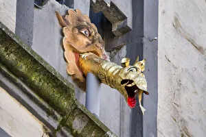 Dragon-headed gargoyle of the town hall