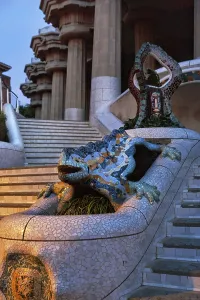Dragon Staircase, Staircase in Park Guell