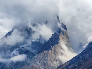 Dramatic landscape, rocks, Torres del Paine National Park