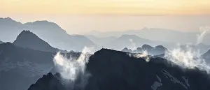 Dramatic mountain landscape, view from Hochkoenig